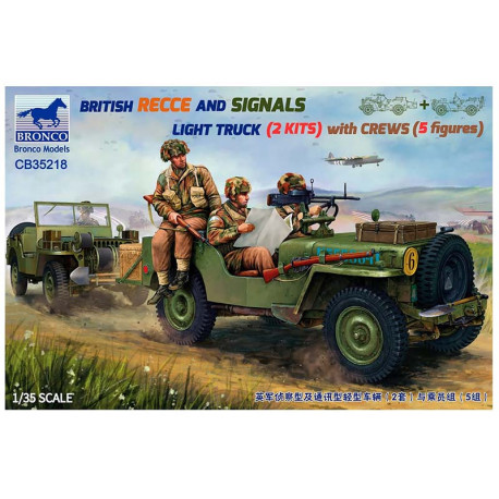 British recce and signals light truck with crew.