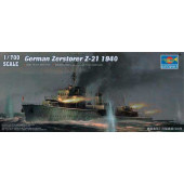 German Zerstorer Z-21 1940. TRUMPETER 05792