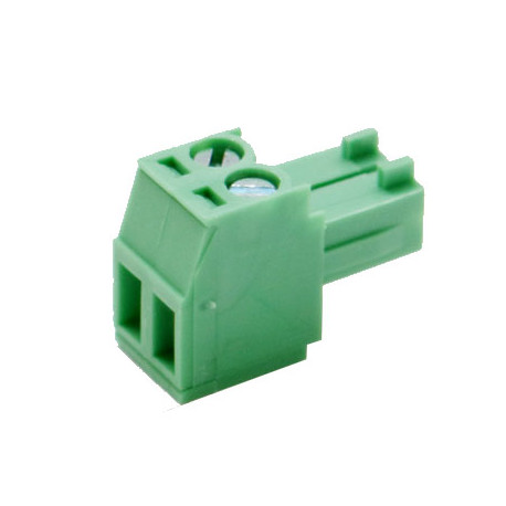 Plug clamp RM3.5 2-pole green.