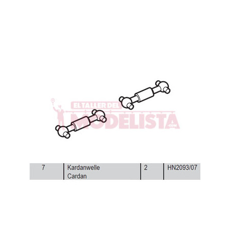 Cardanes (x2). Serie 252.