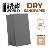 Sand paper dry 400 grit (x3).