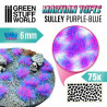 Martian fluor tufts, sully purple-blue (6 mm).