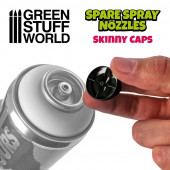 Standard skinny spray caps.