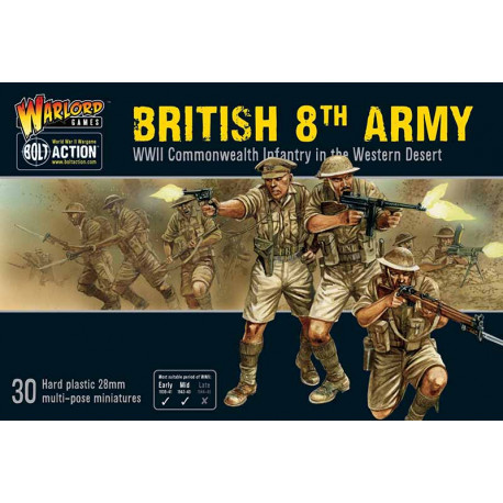 British 8th Army set. Bolt Action.