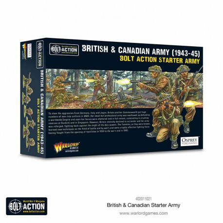 British & Canadian Army (1943-45). Bolt Action starter army.