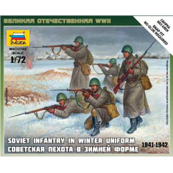 Infantería soviética, invierno. ZVEZDA 6197