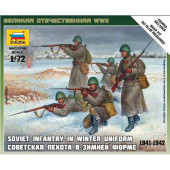 Soviet infantry in winter. ZVEZDA 6197