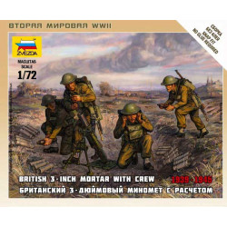 Mortero británico y tripulación. ZVEZDA 6168