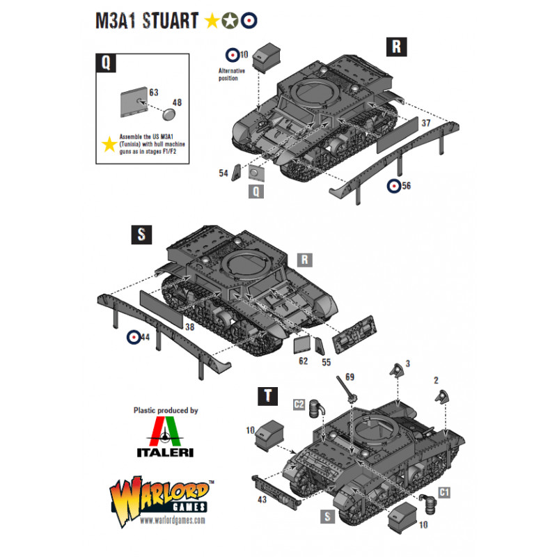 M3 Stuart. Bolt Action. WARLORD GAMES 402013002