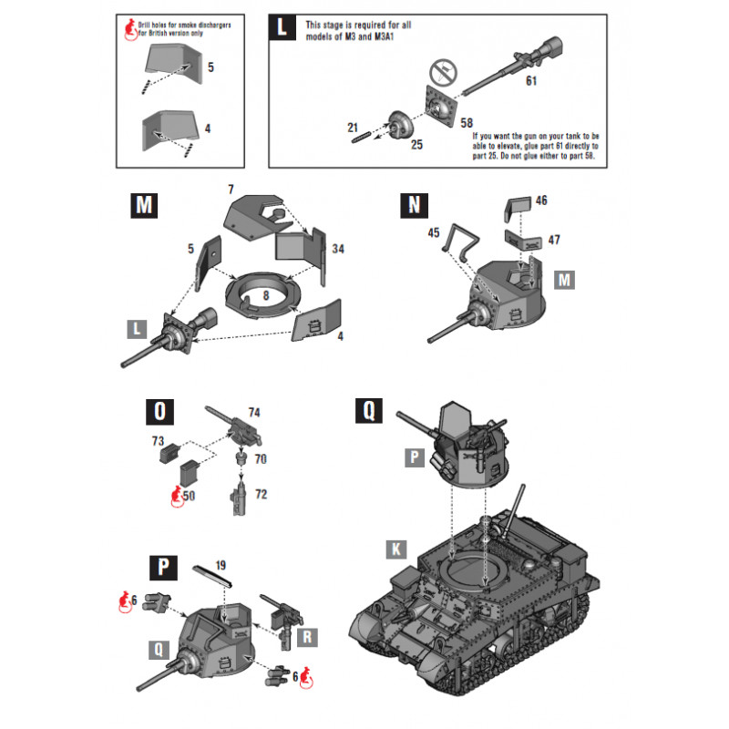 M3 Stuart. Bolt Action. WARLORD GAMES 402013002