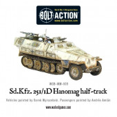 Sd.Kfz 251/1 ausf D halftrack. Bolt Action.