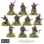 Polish Infantry Squad in greatcoats. Bolt Action.