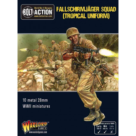 Escuadrón Fallschirmjager (uniforme tropical). Bolt Action.