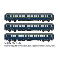 CIWL sleeper coaches set,  S1 and S2.