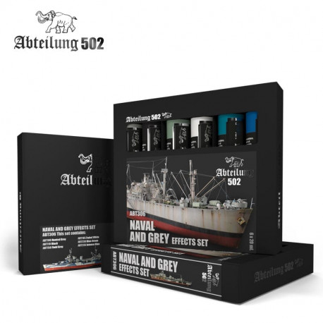 Naval and grey effects set (6x20ml).