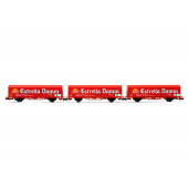 Set of JPD coaches ''Estrella Damm'', RENFE.