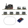 H0e Analogue Starter Set: Steam locomotive.