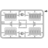 Plastic barrier set.