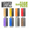 Foam sanding pads. 180 grit.