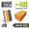 Foam sanding pads. 400 grit (x10).