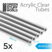 Acrylic clear tubes 5 mm.