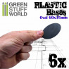 Plastic bases - oval, 60x35 mm (x6).