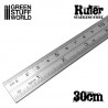 Stainless steel ruler 30 cm.