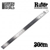 Stainless steel ruler 30 cm.