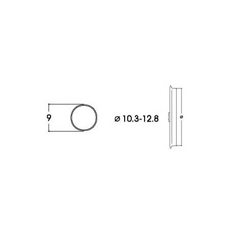 Aros de adherencia DC. 10,3 - 12,8 mm (x10). ROCO 40069