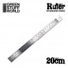 Stainless steel ruler 20 cm.