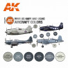 Colores de los aviones de la marina de los EEUU y el USMC de la WWII.