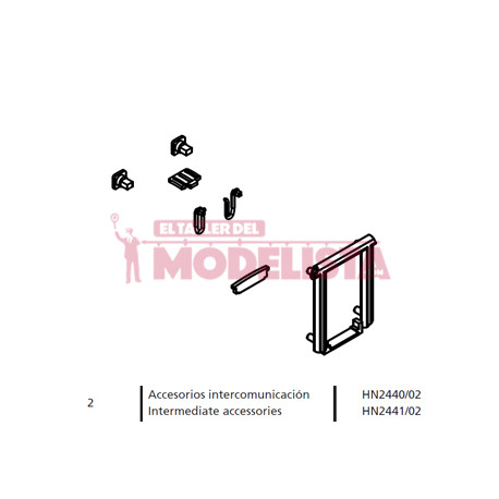 Intermediate accesories for RENFE 440 units.