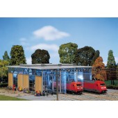 Electric engine shed, three tracks. FALLER 120217