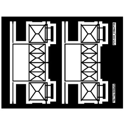 Balconcillo para furgón D-54, FEVE (x2).