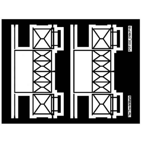 Balconcillo para furgón D-54, FEVE (x2).