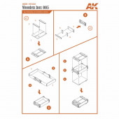 Caja de madera cortada con láser 005 (9 uds).