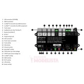 Panneau de commande numérique DCC, multi-connexion (sans transformateur).