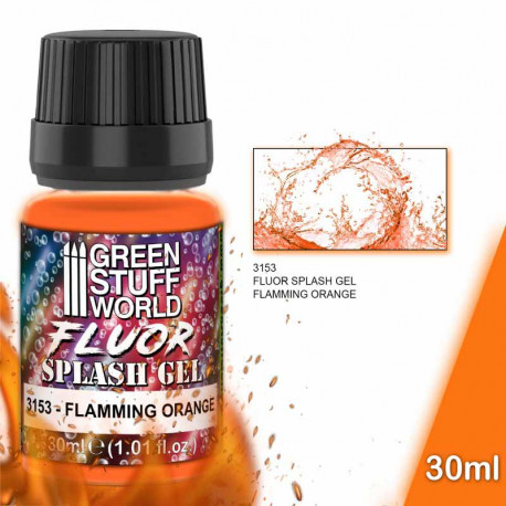 Gel salpicaduras- naranja flúor (30 ml).