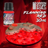 Gel salpicaduras- rojo flúor (30 ml).