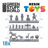 Children toy resin set.