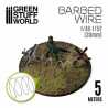 Barbed wire scale 1/48-1/52 military (30 mm).