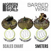 Barbed wire scale 1/48-1/52 (30 mm).