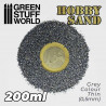 Thin hobby sand. Dark grey. 200ml.