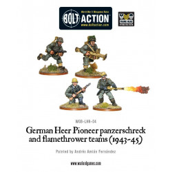 German Heer Pioneer panzerschreck and flamethrower. Bolt Action.