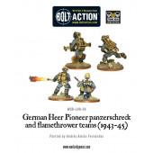 German Heer Pioneer panzerschreck and flamethrower. Bolt Action.