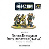 German Heer 120mm heavy mortar team. Bolt Action.