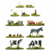 Farmyard animals.