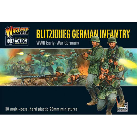 Blitzkrieg German Infantry. Bolt Action.