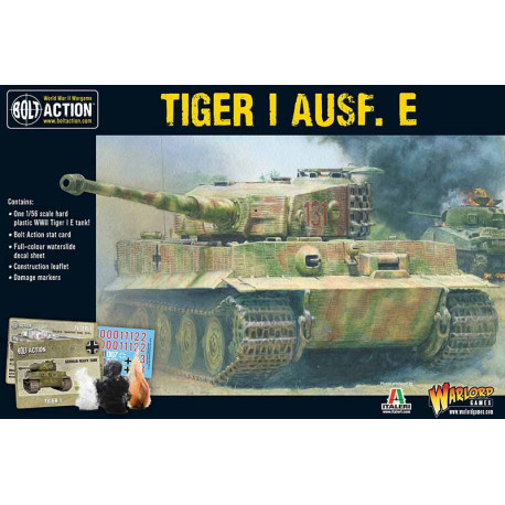 Tiger I Aus. E. heavy tank. Bolt Action.