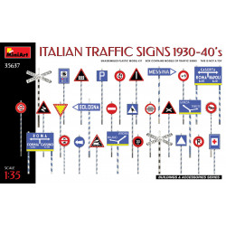 Señales de tráfcico italianas, años 30-40.